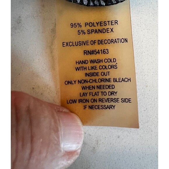 Calvin Klein Women's Abstract Animal Print Wrap Top with 3/4 Sleeves - Picture 8 of 14